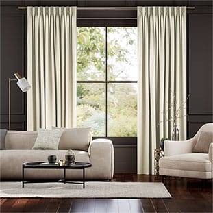 Fine Velvet Ivory Curtains thumbnail image