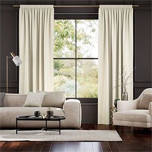 Fine Velvet Ivory Curtains thumbnail image