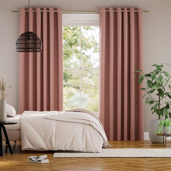 Fine Velvet Pale Rose Curtains