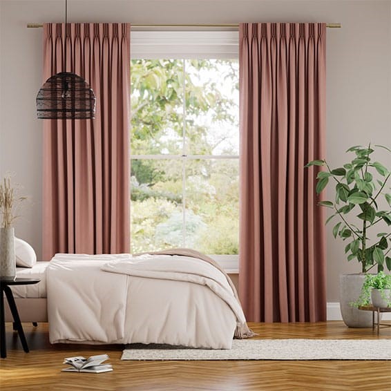 Fine Velvet Pale Rose Curtains