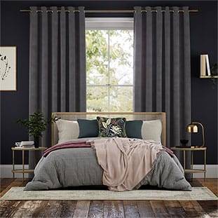 Fine Velvet Smoke Grey Curtains thumbnail image