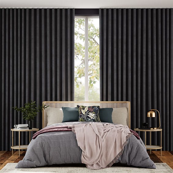 Fine Velvet Smoke Grey Curtains