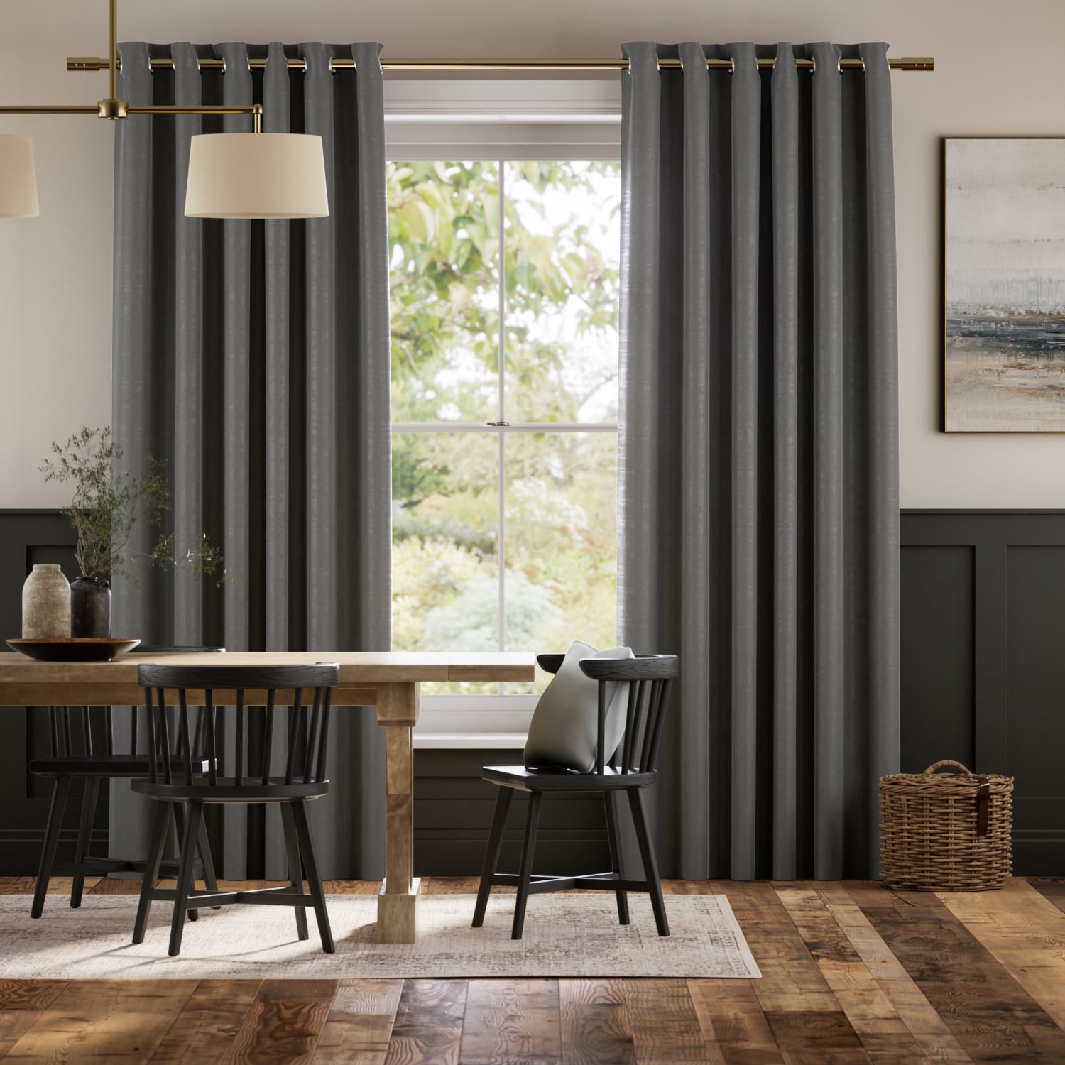 Finnestone Velvet Steel Curtains
