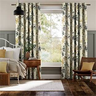 Fiori Linen Daffodil Curtains thumbnail image