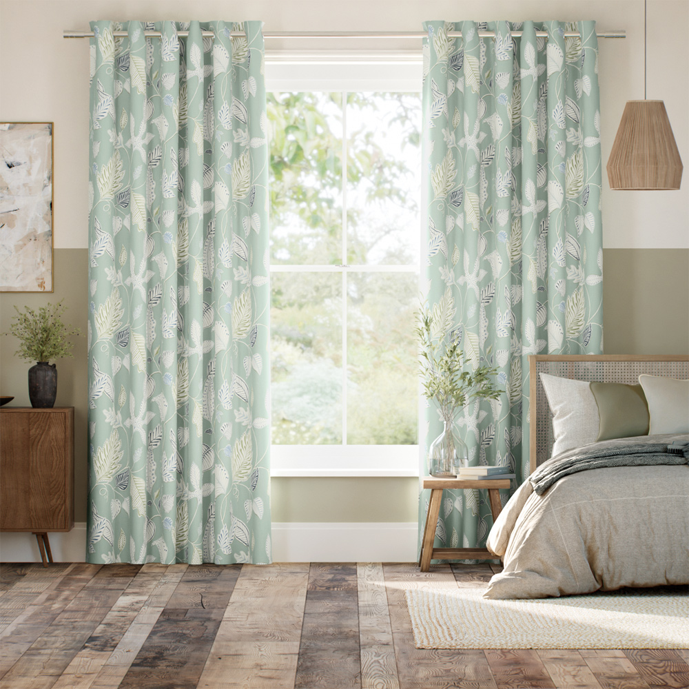 Flavia Seafoam Curtains thumbnail image