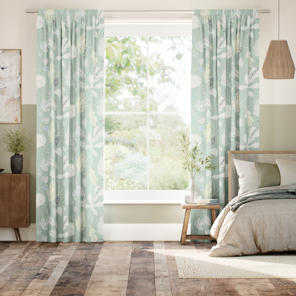 Flavia Seafoam Curtains thumbnail image