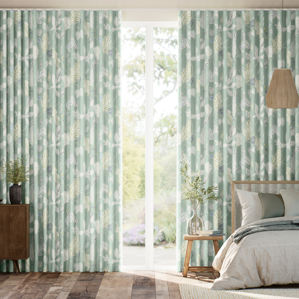 Flavia Seafoam Curtains thumbnail image