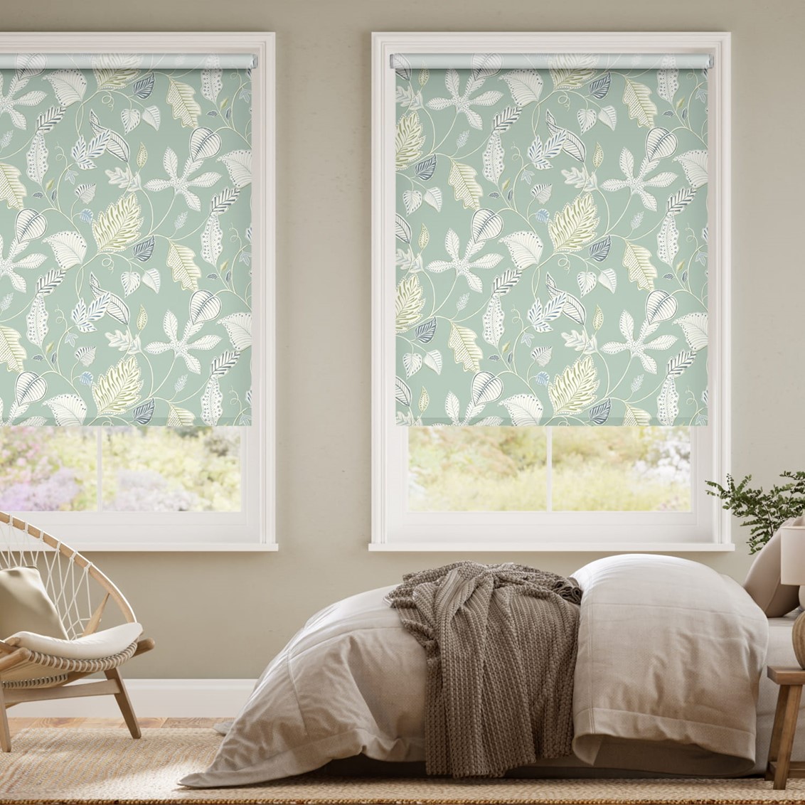 Flavia Seafoam  Roller Blind