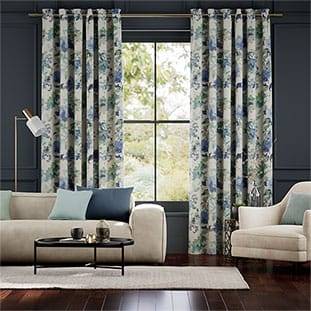 Fleur Sea Breeze Curtains thumbnail image