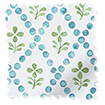 Floral Trellis Blue & Green Roller Blind sample image