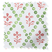 Floral Trellis Green & Blush Roller Blind sample image