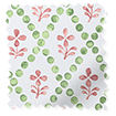 Floral Trellis Green & Blush Roller Blind swatch image