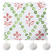 Floral Trellis Pom-Pom Green & Blush swatch image