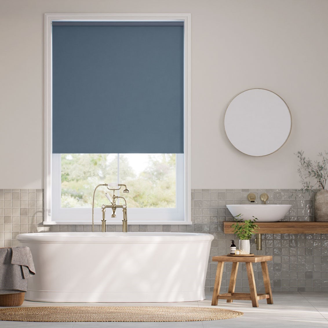Florence Blackout Aegean Roller Blind