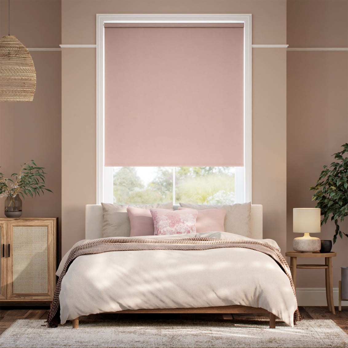 Florence Blackout Pink Lemonade Roller Blind