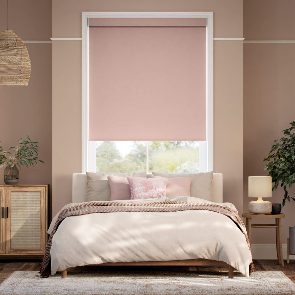 Florence Blackout Pink Lemonade Roller Blind