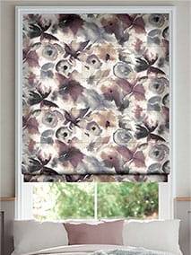 Flores Floral Damson Roman Blind thumbnail image