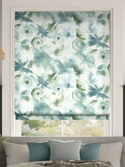 Flores Seaspray Roman Blind thumbnail image