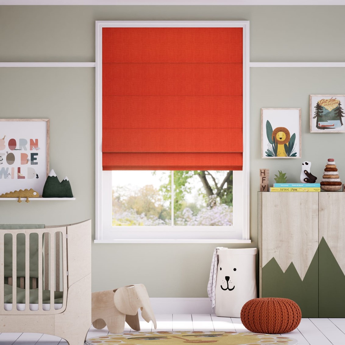 Florida Cayenne Roman Blind