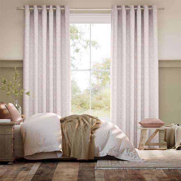 Flower Block Blush Curtains thumbnail image