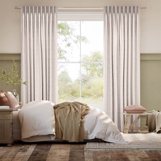 Flower Block Blush Curtains thumbnail image