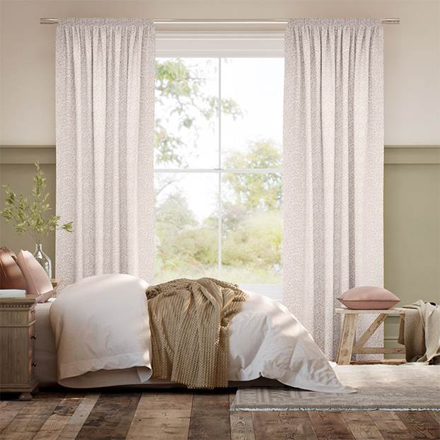 Flower Block Blush Curtains thumbnail image