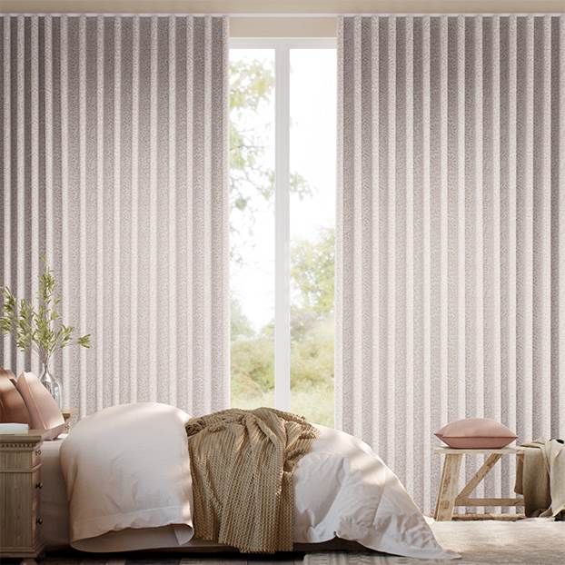 Flower Block Blush Curtains thumbnail image