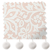Flower Block Pom-Pom Blush Roman Blind sample image