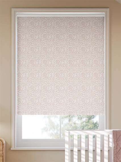 Flower Block Blush Roller Blind thumbnail image
