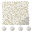 Flower Block Pom-Pom Neutral Roman Blind sample image