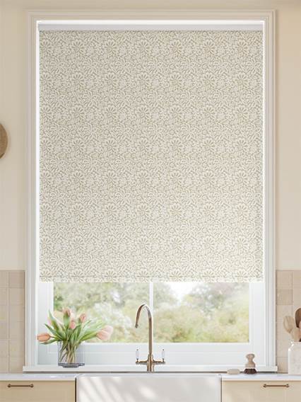 Flower Block Neutral Roller Blind thumbnail image
