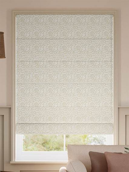 Flower Block Neutral Roman Blind thumbnail image