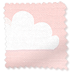 Twist2Go Fluffy Clouds Blackout Pink Roller Blind sample image