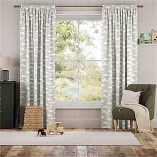 Fluffy Clouds Grey Curtains thumbnail image