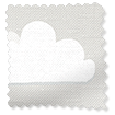 Electric Fluffy Clouds Blackout Grey Roller Blind swatch image