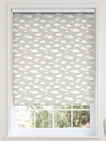 Electric Fluffy Clouds Blackout Grey Roller Blind thumbnail image