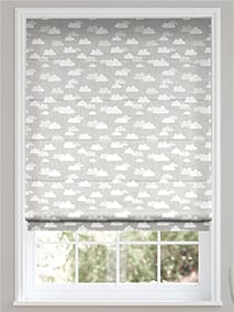 Fluffy Clouds Grey Roman Blind thumbnail image