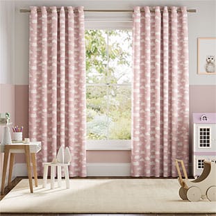Fluffy Clouds Pink Curtains thumbnail image