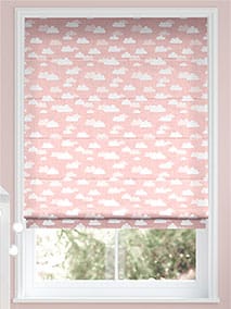 Fluffy Clouds Pink Roman Blind thumbnail image