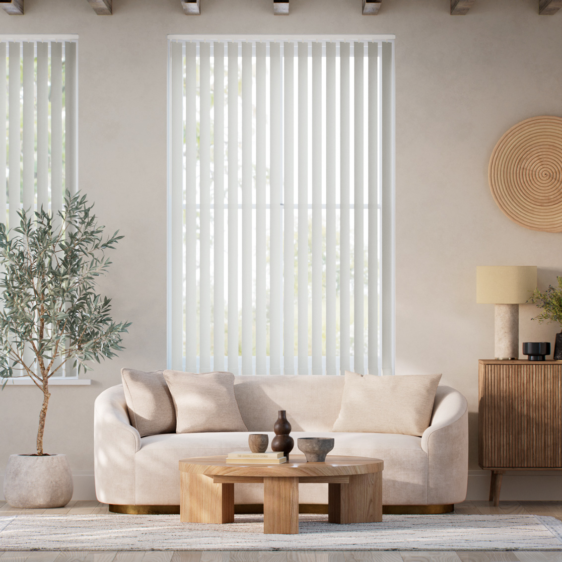 Fonda Smoke Grey Vertical Blind