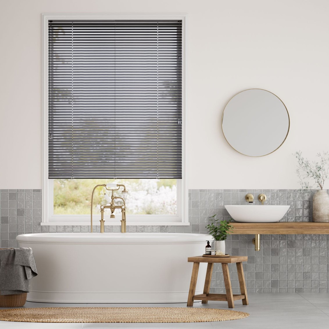 Form Brushed Onyx Venetian Blind - 25mm Slat