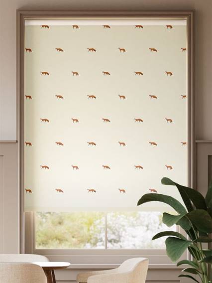 Foxes Soft Linen Roller Blind thumbnail image