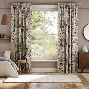 Foxglove Linen Rose Blush Curtains thumbnail image