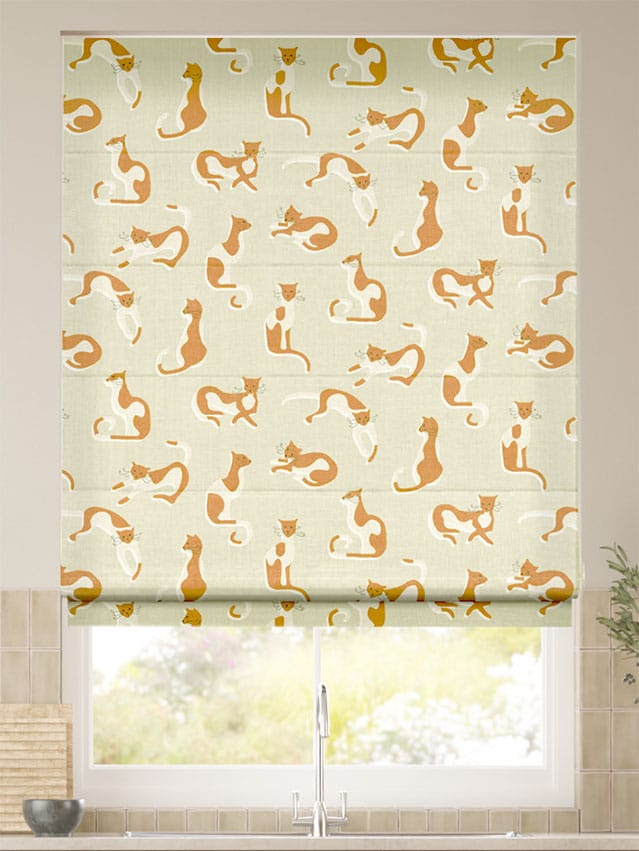 French Whiskers Sand Roman Blind thumbnail image
