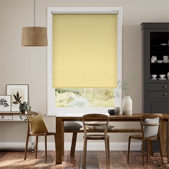 Fretwork Diamond Honey Roller Blind