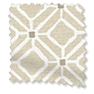 Fretwork Diamond Linen Curtains swatch image