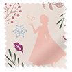 Frozen Blackout Soft Rose Roller Blind sample image