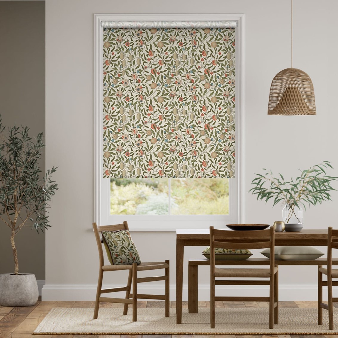 William Morris Fruit Autumn Roller Blind