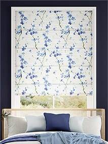 Fuji Blossom Faux Silk Azure Roman Blind thumbnail image