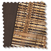 Electric Gabor Chestnut & Acorn Roman Blind swatch image